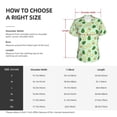 thumbnail image 4 of Uemuo Avocado Printed Women's Classic V-Neck T-Shirt - Soft, Breathable, Moisture-Wicking, Perfect for Casual, Office, Travel, and Everyday Wear-Medium, 4 of 5