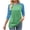 Green plus size color block tops a1, variant on thefmos Women Plus Size Fall Winter Round Neck 3/4 Sleeve Color Block Pullover Tops Casual Basic Tshirt Loose Fit Comfy Blouses for Women Cute Trendy Work Business Clothes, Red 3XL