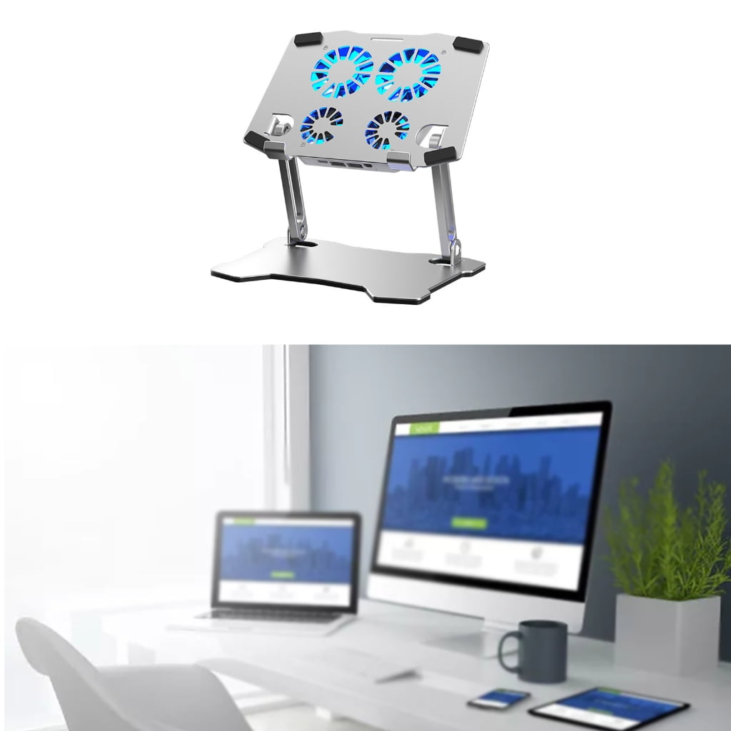Zeiwohndc X16 Tablet Stand Cooler Aluminum Alloy laptop Stand Strong Cooling Power Fans