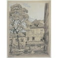 thumbnail image 2 of Ferdinand Boberg 15x18 Black Ornate Wood Framed Double Matted Museum Art Print Titled - Place Du Tertre, in Montmartre (1926), 2 of 5