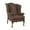 Brown, variant on Comfort Pointe Erin Beige Fabric Traditional Wing Back Accent Chair
