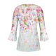 thumbnail image 5 of Ichuanyi liquidación de mujeres trompeta casual para mujeres 3/4 manga impresa abotonada corsé de corsé túnica blusas plisadas blusas ICHUANYI WER202308210552, 5 of 5