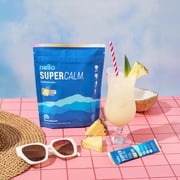 Nello Supercalm Drink Mix - Ashwagandha KSM 66, Magnesium Glycinate & L-Theanine Supplement - Ashwagandha Root Extract - Focus and Relaxation Support (20 Travel Packets) - Passion Colada