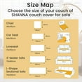 thumbnail image 3 of JIAN YA NA Fuzzy Sofa Cover Protective Mat, Non-Slip Sofa Slipcover Corner Couch Pad for Dogs Cats, L Shape Sofa Protector Pet Bed Mat (Off-white, 70x210cm), 3 of 7