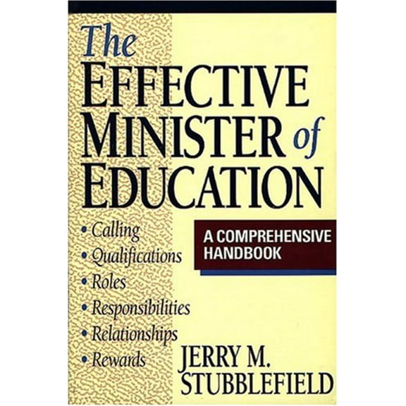 Pre-Owned The Effective Minister of Education (Paperback) 0805410627 9780805410624