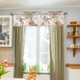 thumbnail image 3 of Yayeee Kitchen Valance Rod Pocket 54" x 18" Living Room Window Curtain, Lace and Floral, 3 of 6