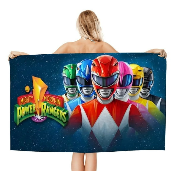 Beach Towel for Mighty Morphin Power Rangers Kids Boys Girs Gifts Quick Dry Pool Towels Sand Free Beach Blanket for Travel Vacation Camping Microfiber 30×60 inch