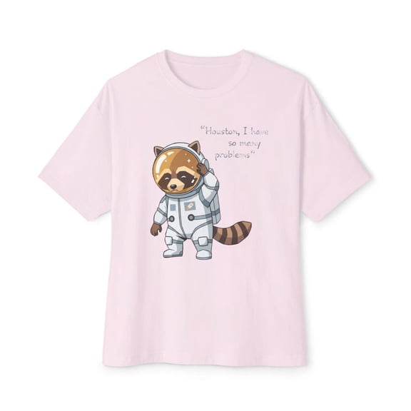 Astronaut Raccoon T-Shirt Cute Space Animal Graphic Tee Funny Cartoon Raccoon Shirt Astronaut Animal Tee for Men Women Kids