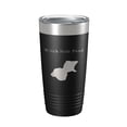 thumbnail image 1 of Witch Hole Pond Tumbler Lake Map Travel Mug Insulated Laser Engraved Coffee Cup Acadia Maine 20 oz Black, 1 of 5
