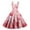 Pink, variant on Spring Valentines Dress for Women Elegant Off Shoulder Sleeveless Dresses Love Heart Print Beige M
