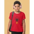 thumbnail image 2 of Funny Cute Spider W Heart T-Shirt Juniors -Image by Shutterstock,  x-Large, 2 of 4