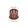 thumbnail image 2 of Uxcell 32Pcs Plastic Hole Plugs, Flush Type Panel Hole Plugs Insert End Caps for Locking Hole Furniture Cabinet 11mm Red-Brown, 2 of 6