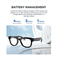 thumbnail image 5 of AI Smart Glasses with Camera 500W HD Bluetooth Camera Glasses 1080P Video Recording Sunglasses Real Time Translation Voice Assistant Open-Ear Audio for Travel Meetings, 5 of 8