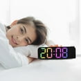 thumbnail image 4 of Mlkoz Smart Home, Projection Digital Alarm Clock For Bedroom Colorful LED Alarm Clock For Bedrooms With 12/24H Snooze Mirror LED Alarm Clock, Electronic Gifts, 4 of 6