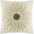 thumbnail image 5 of Vorkoi 3D Sunflower Handmade Throw Pillow Covers Decorative Floral Pillowcases Cushion Covers for Couch Living Room Home Decor Creamy 18x18 In, 5 of 13