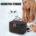 thumbnail image 4 of PONPRNGY Makeup Bag Cosmetic Bag Quilted Travel Makeup Toiletry Bags Set Organizer Cute Make Up Accessories Zipper Bags Pouch Travel Essentials Gifts for Women Teen Girls, 4 of 4