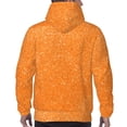 thumbnail image 7 of Fotbe Men's Hoodie with Orange Glitter2 Pattern - Kangaroo Pocket Pullover Hooded Sweatshirt, Perfect for Daily Wear, Travel, and Home-Medium, 7 of 7