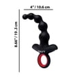 thumbnail image 5 of Envy Vibrating Silicone Rechargeable Assifier Anal Bead Sex Toy, Black, 5 of 5