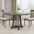 thumbnail image 4 of Rustic Dining Table for 4 to 6 People, 47 Inch Round Dining Table, Wooden Kitchen Table with Sturty Legs, Dining Room Table for Dining Room, Kitchen(Table Only), 4 of 7