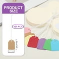 thumbnail image 2 of Uxcell Price Tags Blank Paper Hang Tag Writable Label with String Attached for Gift Pricing Jewelry Clothing Brown, 2 of 7