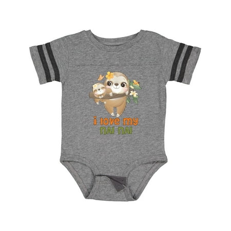 

Inktastic Sloth I Love My Nai Nai Gift Baby Boy or Baby Girl Bodysuit