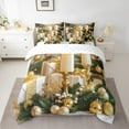 thumbnail image 2 of jejeloiu Luxury Xmas Gifts 7pcs Bedding Comforter Set,Merry Christmas Queen Bedding Sets,Happy New Year Queen Sheet Sets For Kids,Ultra Soft Home Decor, 2 of 8