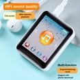 thumbnail image 5 of facefd Mini MP3 Portable 1.77-inch HIFI TF Card Video Playing Book Reading Sound Recording Fast Charging MP4 Jogging Music Player Black 8G, 5 of 5