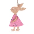 thumbnail image 6 of 3PCS DIY Home Decorations Party Supplies Easter Ornaments Easter Rabbit Cute Bunny Wood Crafts 3PCS STYLE 2, 6 of 8