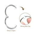 thumbnail image 4 of Shower Curtain Rings, 12 pack Carbon Steel Round Snap Shower Curtain Hooks, 1 Inch Binder Rings (Silver), 4 of 5