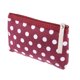 thumbnail image 1 of Ofertas Únicas 1 Pc Bolsa Cosmética Duradera con Puntos para Viajes Vacaciones Baño Boda Lienzo Rojo Vino, 1 of 3