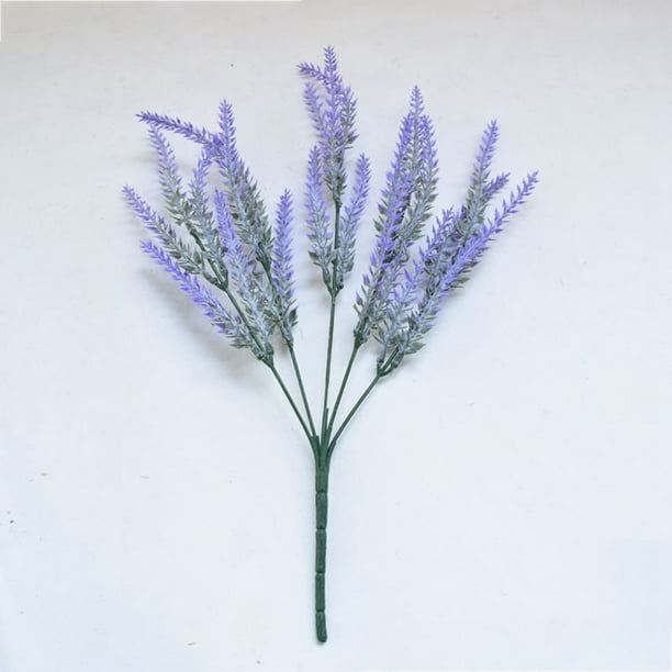 Flores artificiales de lavanda, flores artificiales de lavanda de plástico, lavanda falsa de plástico, lavanda artificial de plástico, rendimiento finamente ajustado Jadeshay A