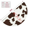 thumbnail image 3 of Cauagu 36" Christmas Tree Skirt Brown Cow Pattern Christmas Tree Decorations Tree Mat for Xmas Decorations Occasion Holiday Home Decor -36", 3 of 7