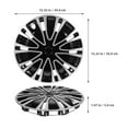 thumbnail image 2 of Zehuanyu 2pcs Universal 14 Inch Car Wheel Hubcap Covers Rim Hub Caps Replacement Wheel Center Caps For Car Wheels Auto Accessories, 2 of 8