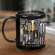 thumbnail image 5 of Taza de café personalizada para artesanos | Regalo ideal para el Día del Padre para mecánicos y trabajadores de la construcción | Taza de cerámica de 433 ml con diseño de herramientas | Apta, 5 of 6