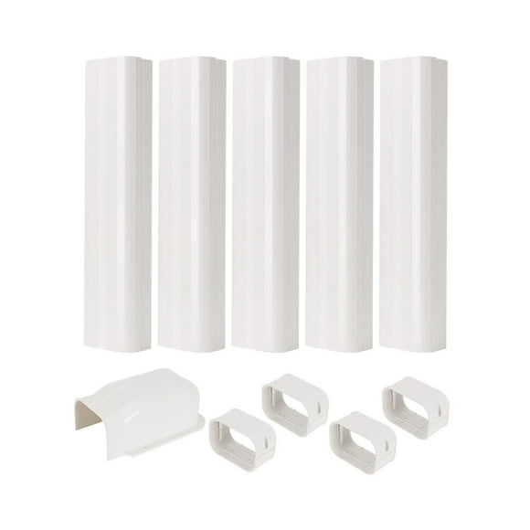 Ac Line Cover Kit, Decorative Pvc Tubing Cover Kit For Mini Split Air Conditioners And Heat Pumps