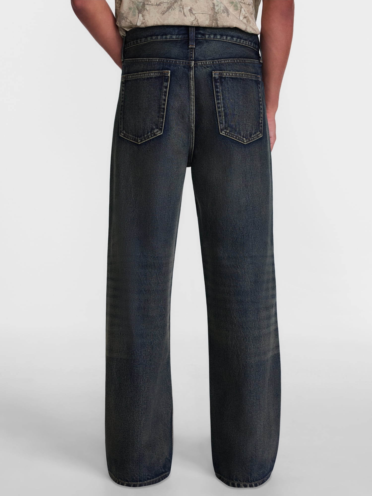 No Boundaries Wide Leg Jeans, 100% Cotton 14 oz Denim, Men's 28x30-42x32