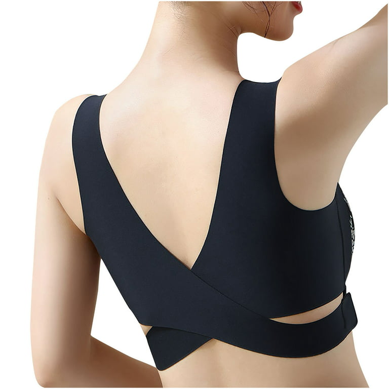Lopecy-Sta Women's Bra Underwear Removable Shoulder Strap Daily Comfort Bra  Underwear Bras for Women Everyday Bras Deals Clearance Black 