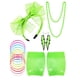 thumbnail image 3 of Sonducket 1 Juego de disfraces de los años 80, accesorios clásicos para fiestas, trajes de mujer, ropa ornamental de red de pesca de encaje para adultos, Type3 NO3 Sonducket AP009461-03, 3 of 6