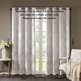 thumbnail image 7 of Blackout Curtain for Bedroom Living Room, Knitted Jacquard  Window Curtain Panel with Metal Silver Grommet for 1.25 Inches Rod In Diameter, 108.00''x50.00''x0.13'', Ivory, 7 of 7