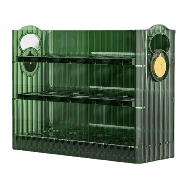 Contenedor de huevos para nevera de cocina, caja de almacenamiento fresca de Verde