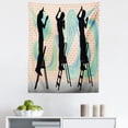 thumbnail image 1 of Urban Graffiti Tapestry, Silhouette of Teenage Graffiti Artists Spraying on Pastel Toned Brick Walls, Fabric Wall Hanging Decor for Bedroom Living Room Dorm, 5 Sizes, Multicolor, by Ambesonne, 1 of 1