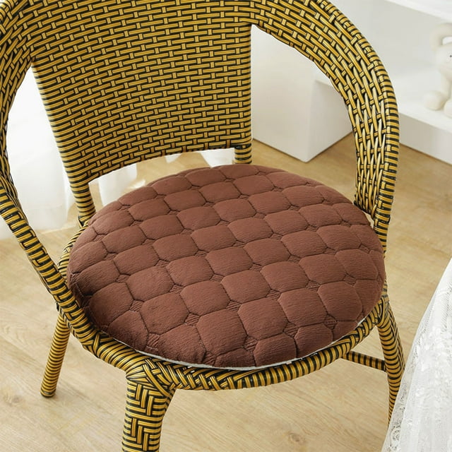 Fiudx Cojín Redondo de Felpa Suave para Silla de Tatami, Cojín Ergonómico para Taburete de Suelo, Alivio Del Dolor Al Estar Sentado Durante Largos Periodos, Uso En Oficina y Hogar, Elegantes Opciones