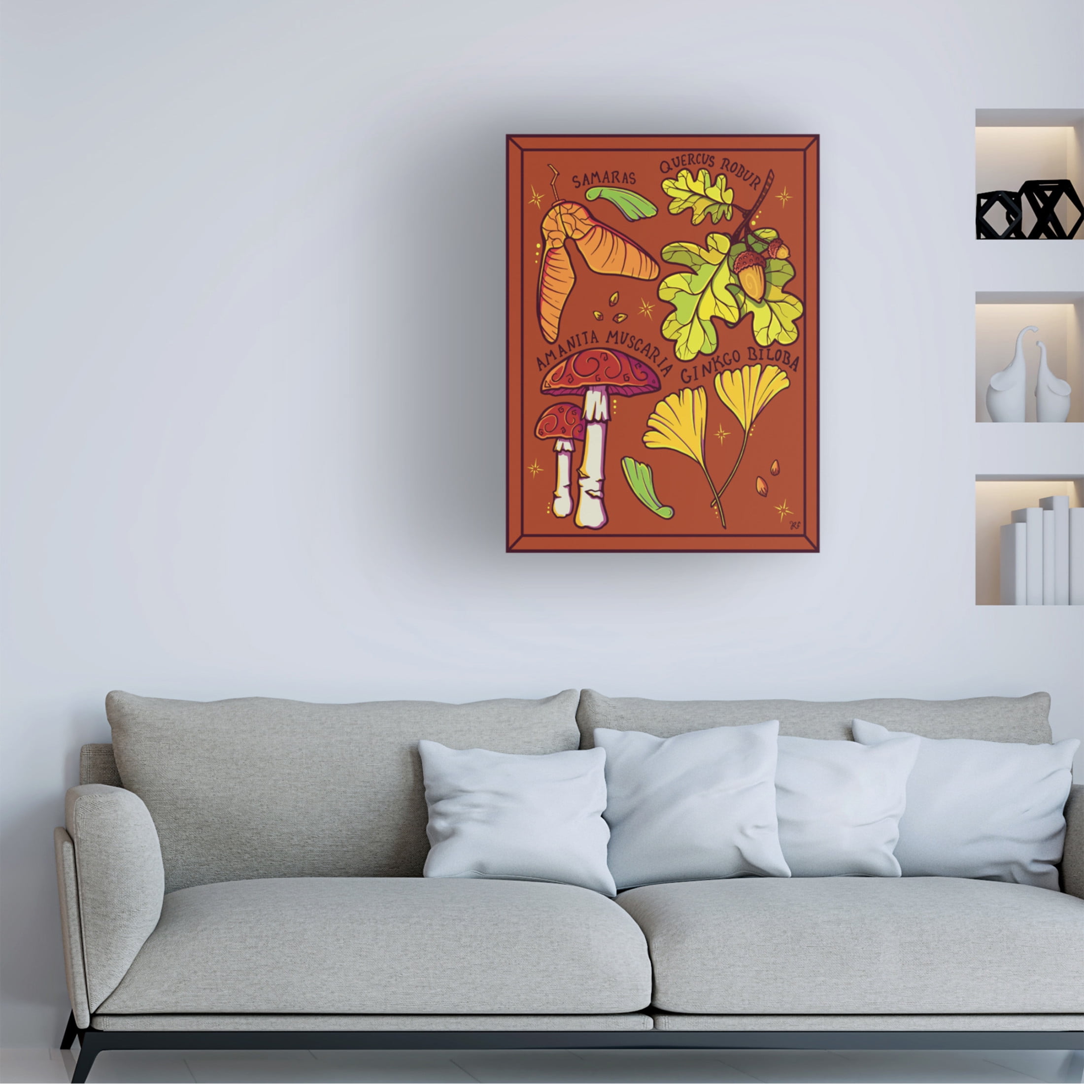 Canvas Wall Art - Rachel Feirman 'Forest Study' Wall Art for Living Room, Bedroom, or Office Décor by Trademark Fine Art - 35 x 47 Inches