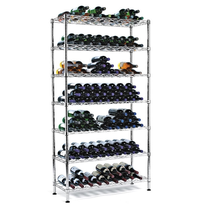 126Bottler Steel Pantry Wine Rack