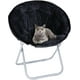 thumbnail image 1 of JJUN Folding Saucer Chair, Adults Kids Portable Faux Fur Round Chair for Living Room Dorm Room Apartment, Black, 1 of 9