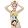 thumbnail image 5 of Adventure Cuphead Mugman Children's One-piece Swimwear Halterneck Swimsuit Summer Beach Girl's Bathing Suits Breathable Beachwear, 5 of 7