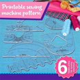 thumbnail image 5 of 6Pcs Patchwork Ruler Quilting Tools Templates Set DIY Apparel Sewing Supplies Quilter Ruler Sewing Stencil Tool Sewing, 5 of 5