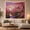 Bridge Garden, variant on Cherry Blossom Sunset Landscape Dreamy Painterly Style for Nature Lovers Japanese Garden Wall Art Housewarming Gift Tapestry Wall Hanging for Bedroom, Living Room and Dorm