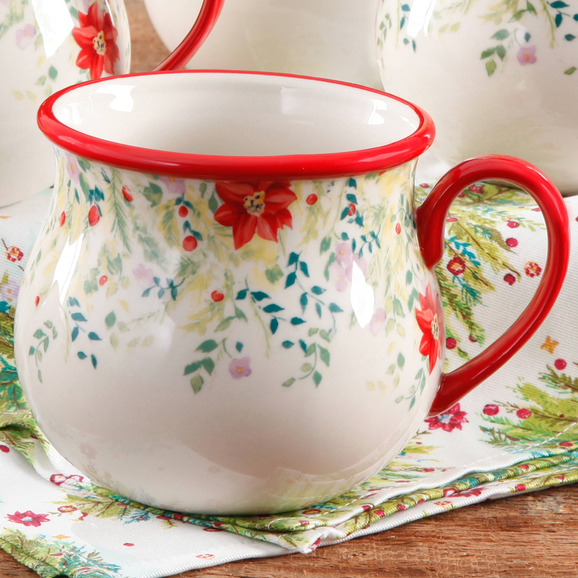 The Pioneer Woman Holiday Cheer Belly Mug