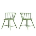 thumbnail image 4 of Weston Home Lydford Low Back Windsor Classic Dining Chairs, Set of 2, Meadow Green, 4 of 6